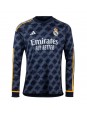 Real Madrid David Alaba #4 Replika Borta Kläder 2023-24 Långärmad